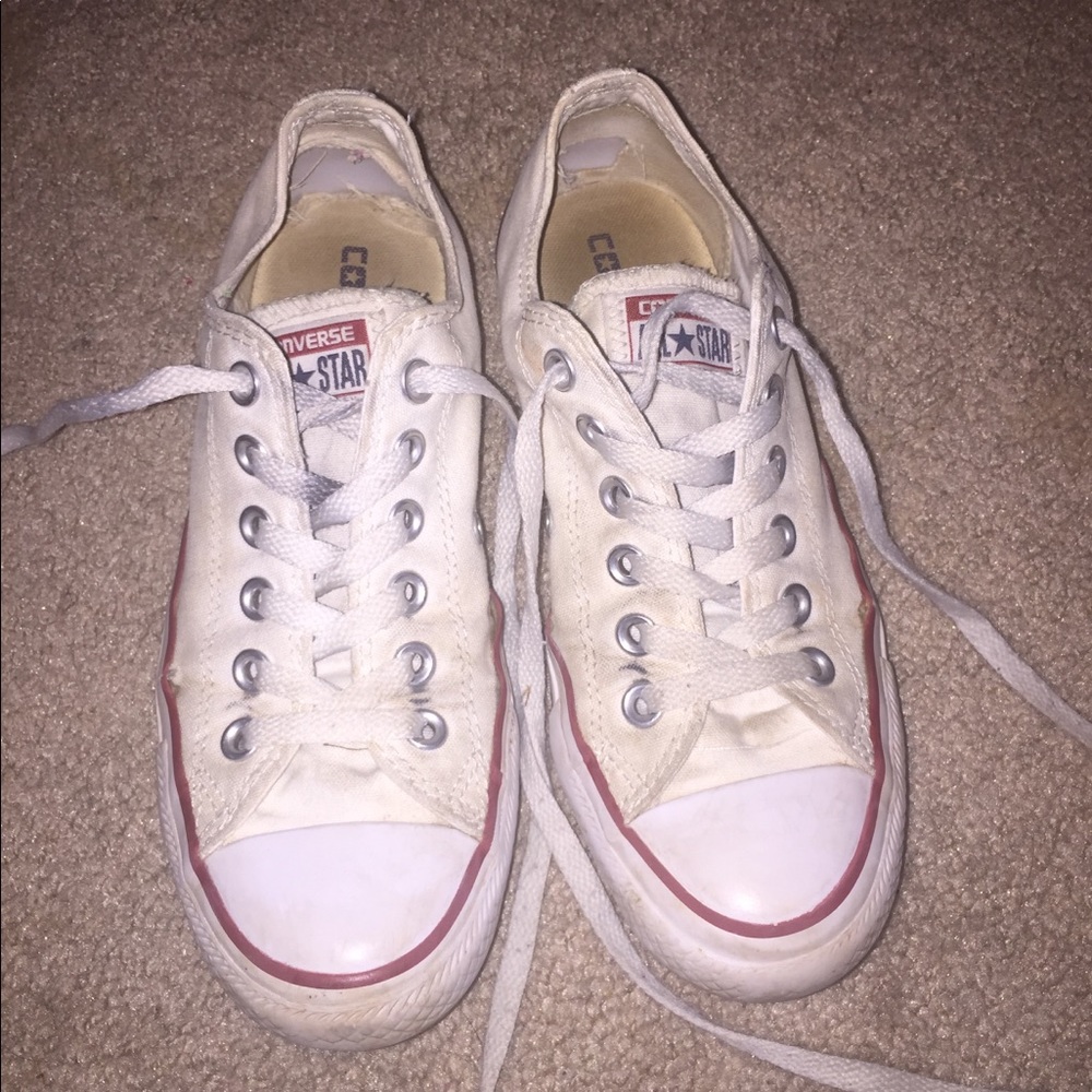 Well Loved White Converse
